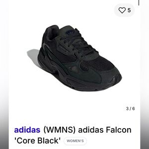 adidas FALCON black/hunter green SIZE 7 •SOLD OUT•